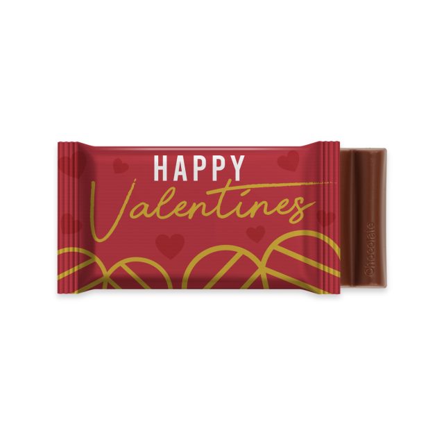Valentines – 6 Baton – Chocolate Bar – 41% Cocoa